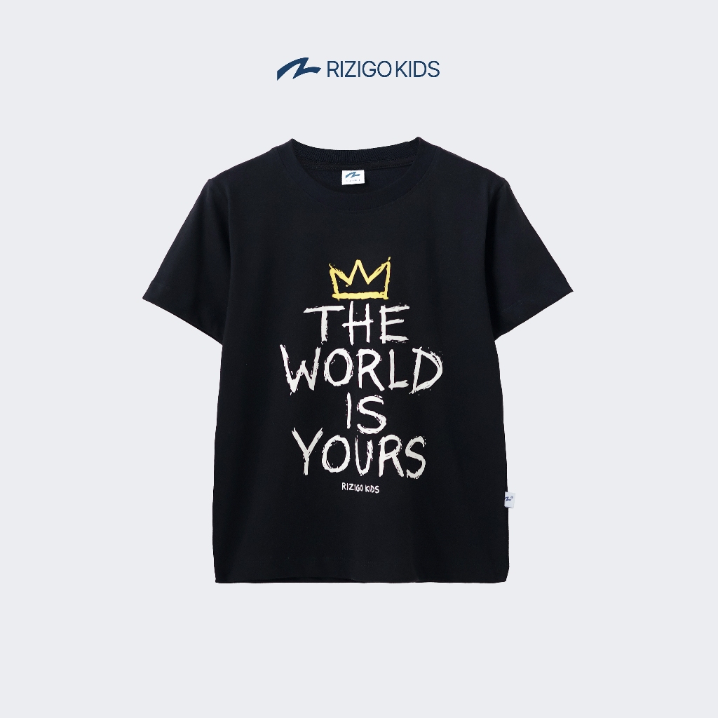KATUN Rizigo Kids Childrens Clothing Series The World Is Yours Short Sleeve Cotton Cool Size 4-12 ปี