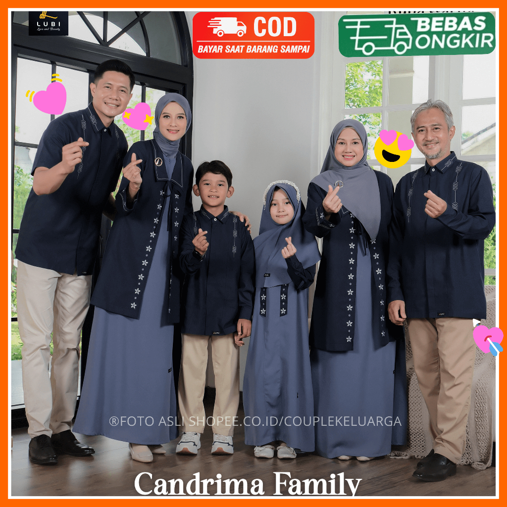 ครอบครัวล่าสุดคู่ 2026 CANDRIMA FAMILY ESTATE BLUE Lubi Sarimbit ล่าสุด 2026 ครอบครัวมุสลิม Sarimbit