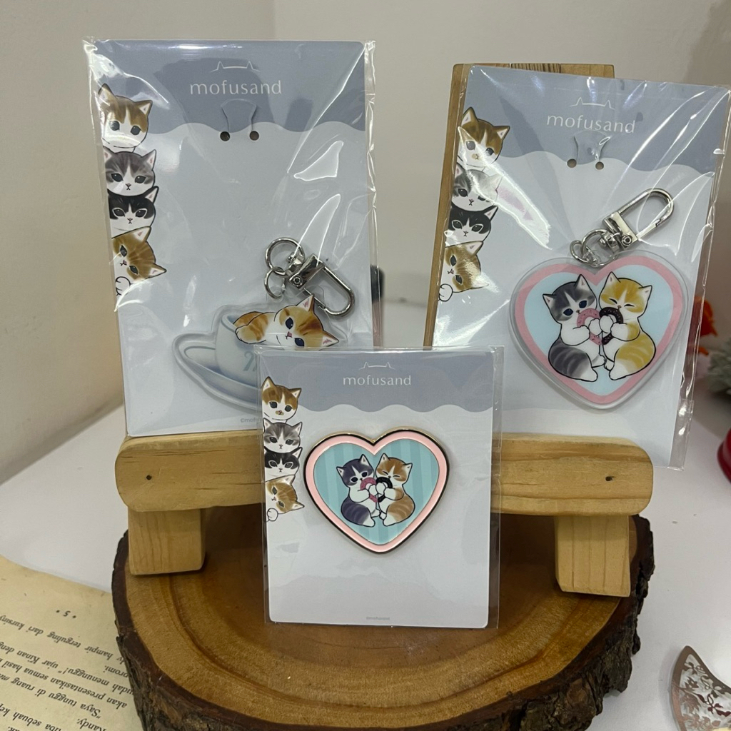 GANTUNGAN พวงกุญแจ Mofusand OFFICIAL พวงกุญแจและพิน