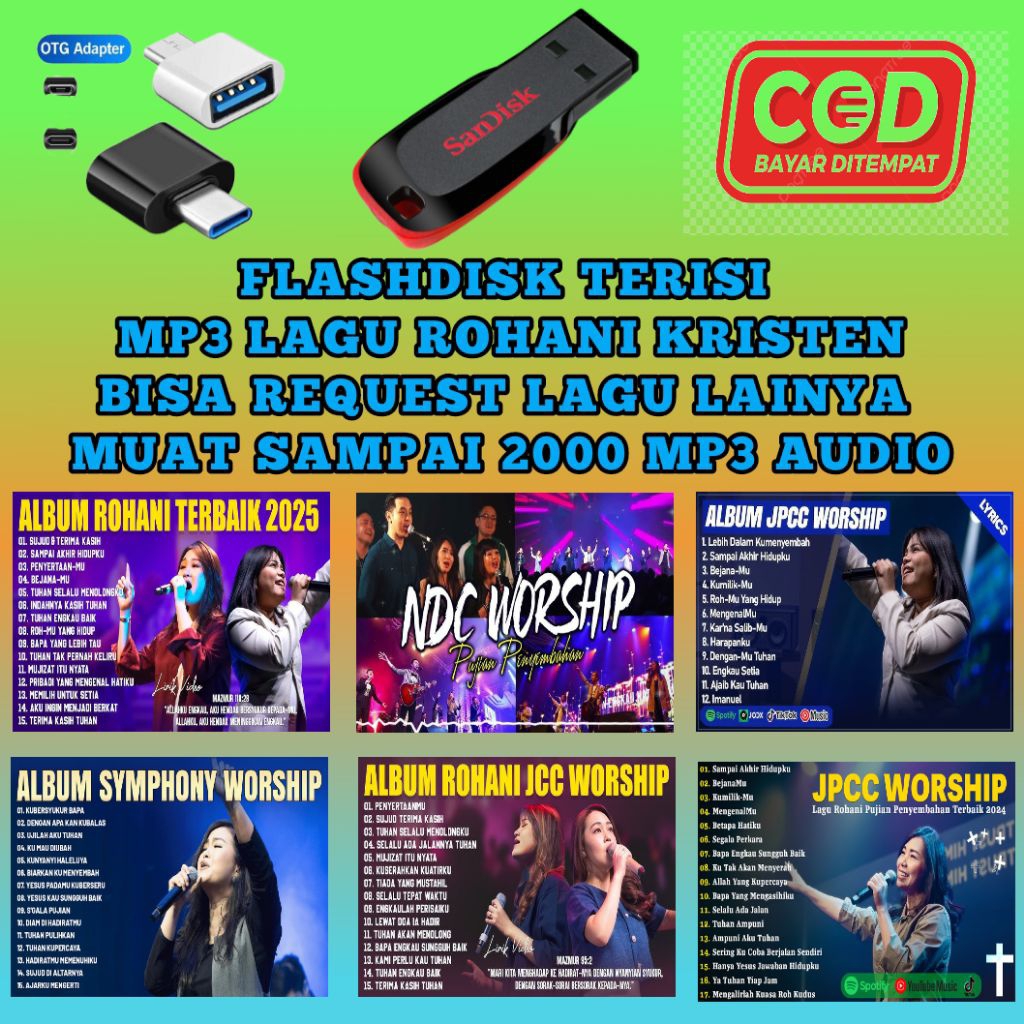 USB MP3 LATEST SONGS 2025 - USB MP3 CHRISTIAN SPIRITUAL SONGS - USB FILLED WITH SONGS FOR CARS - FLA