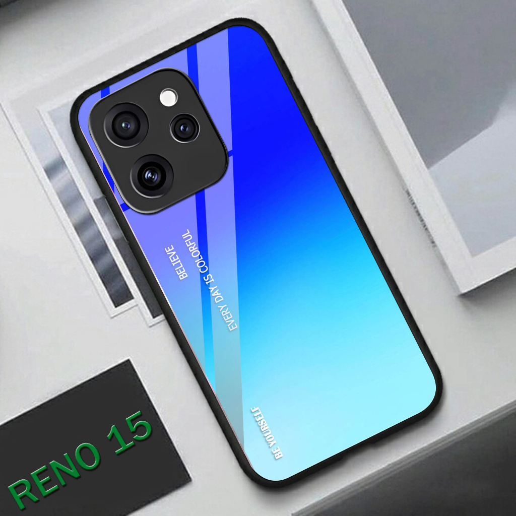 HP Glitter Glass Softcase สําหรับ OPPO RENO 15 2025 - OPPO RENO 15 RENO 15 PRO เคสโทรศัพท์ - K28