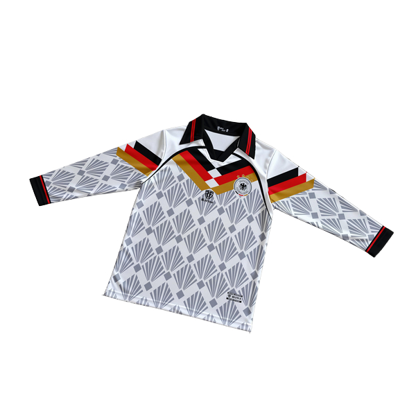 Refive- VINTAGE แขนยาว Retro Jersey เยอรมนีทีมชาติแขนยาวสําหรับผู้ชายและผู้หญิง Premium casual Jersey/streetwear