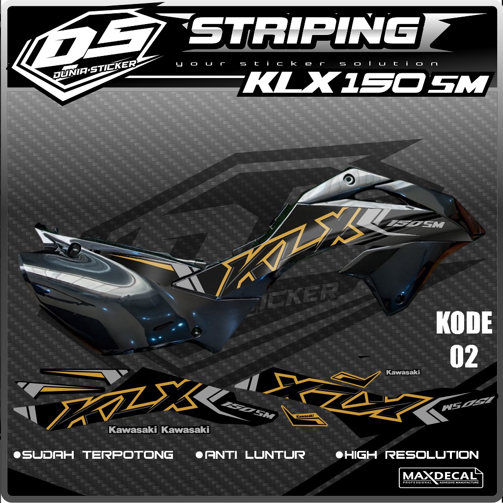 02 STRIPING STICKER KLX 150 SM-STRIPING STICKER KLX 150 SM