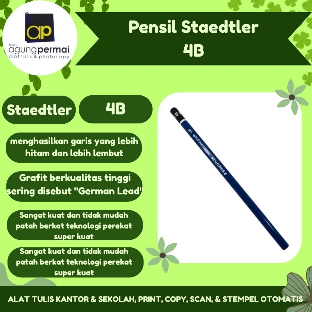 ดินสอ Staedtler 4B**