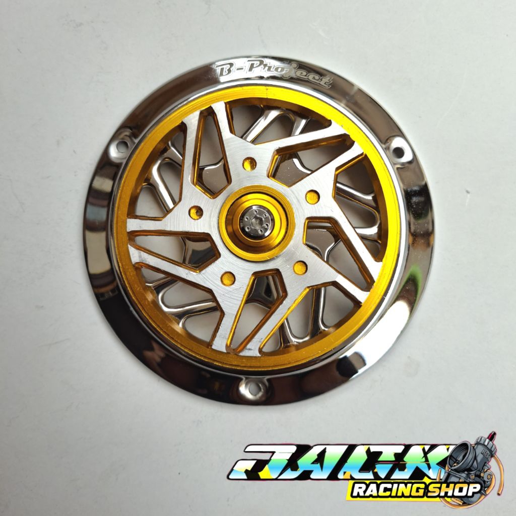 V1 big project ฝาครอบพัดลม chrome รุ่น mitik Scoopy Vario beat Mio Stylo ฯลฯ cnc เต็มรูปแบบ