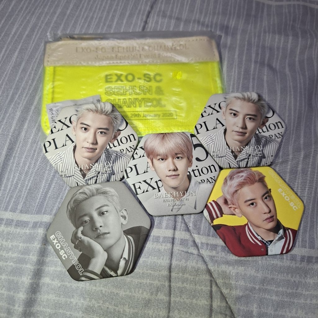 สินค้า exo exo-sc chanyeol cy baekhyun pin สํารวจญี่ปุ่น + กระเป๋าสตางค์