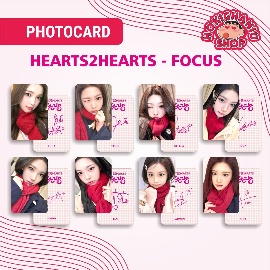 Photocard Unnofficial Hearts2Hearts H2H FOCUS Premium H2H