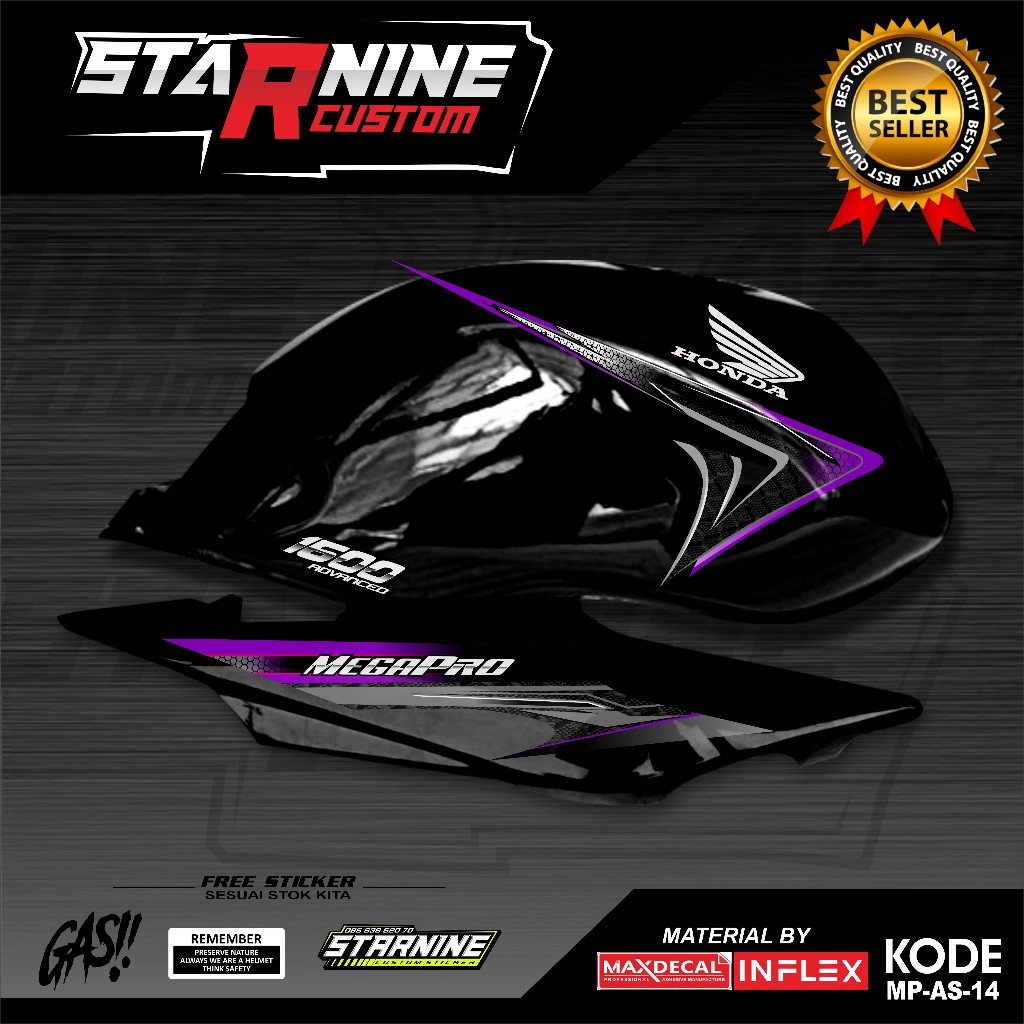 สติ๊กเกอร์ mp primaus Striping megapro primmus รหัส MP-AS-14
