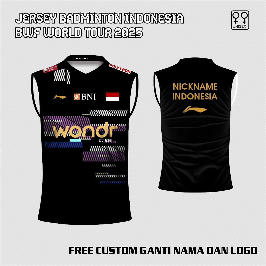เสื้อกล้ามแบดมินตัน Putri Kusuma ทัวร์สุดท้าย 2025 เสื้อแบดมินตัน bwf ล่าสุด