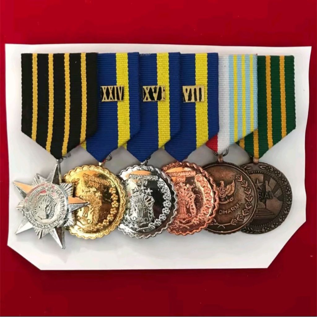 [SATYALENCANA] PDU SERVICE/MINISTRATIVE SIGNS, POLICE MEDALS, NARA,24,16,8,WIRADARMA,BAKSOS