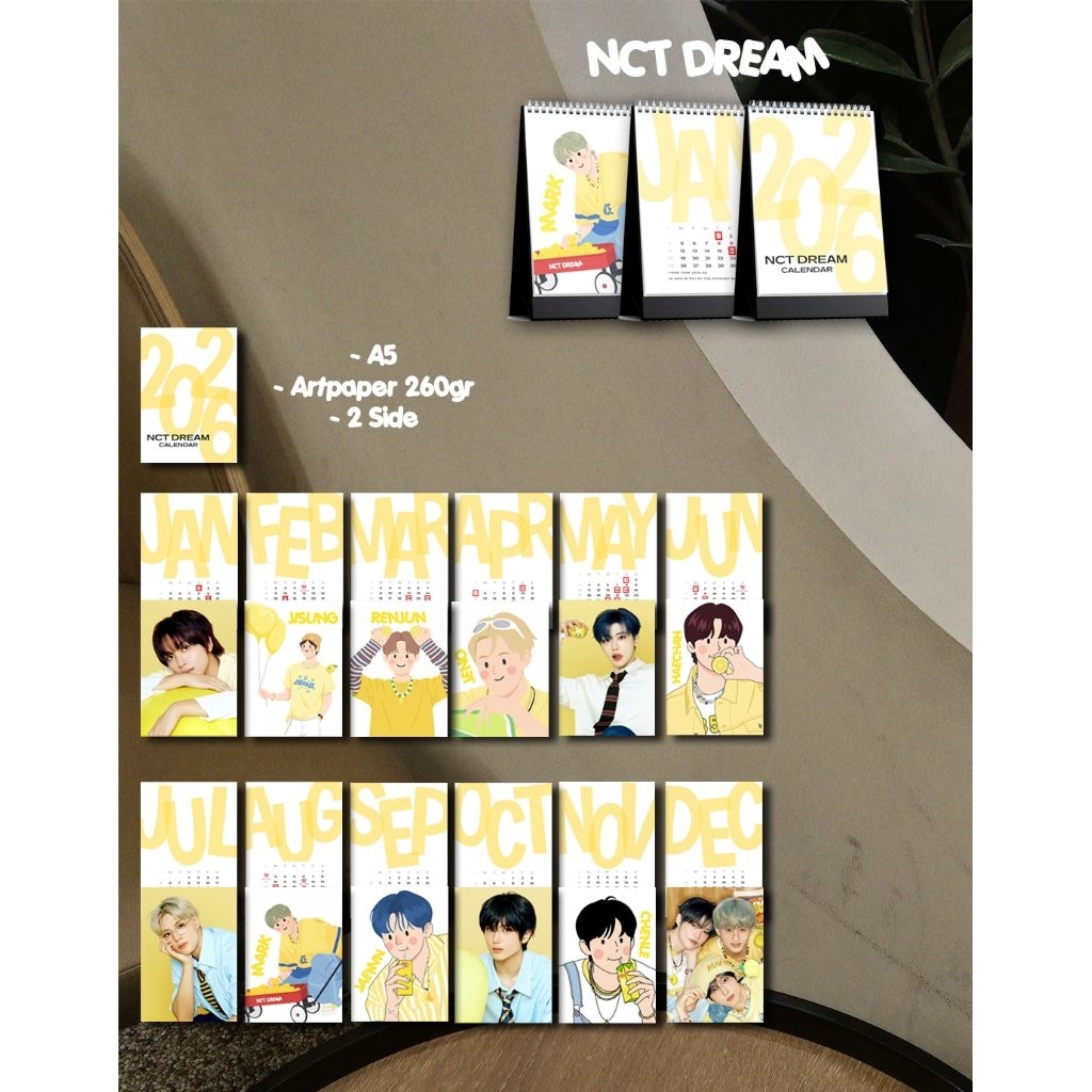 EXO CALENDAR / NCT DREAM CALENDAR / BOYNEXTDOOR CALENDAR / / SUPER JUNIOR CALENDAR / KPOP CALENDAR 2
