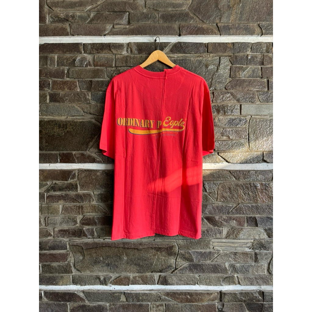 คนธรรมดา • Cut & Sevical Campaign Label Streetwear Tee / เสื้อยืด / เสื้อยืด Size XL (80x62cm) Distr