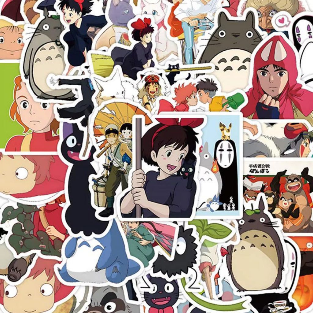 Ghibli Character Aesthetic Stickers 30 ชิ้น Ghibli Arietty Hawl Totoro สติ๊กเกอร์