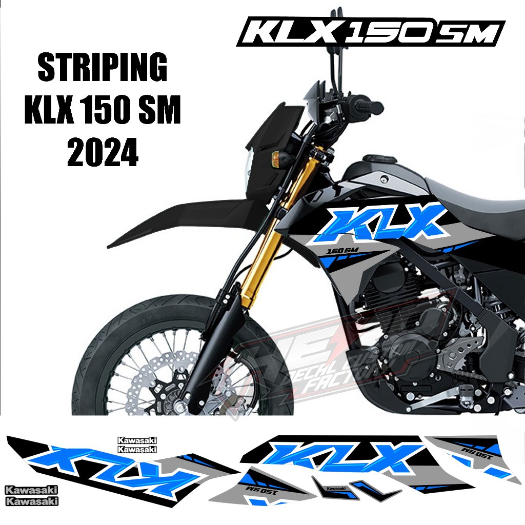03 STRIPING STRACKER KLX 150 สติ๊กเกอร์ SM-STRIPING KLX 150 SM