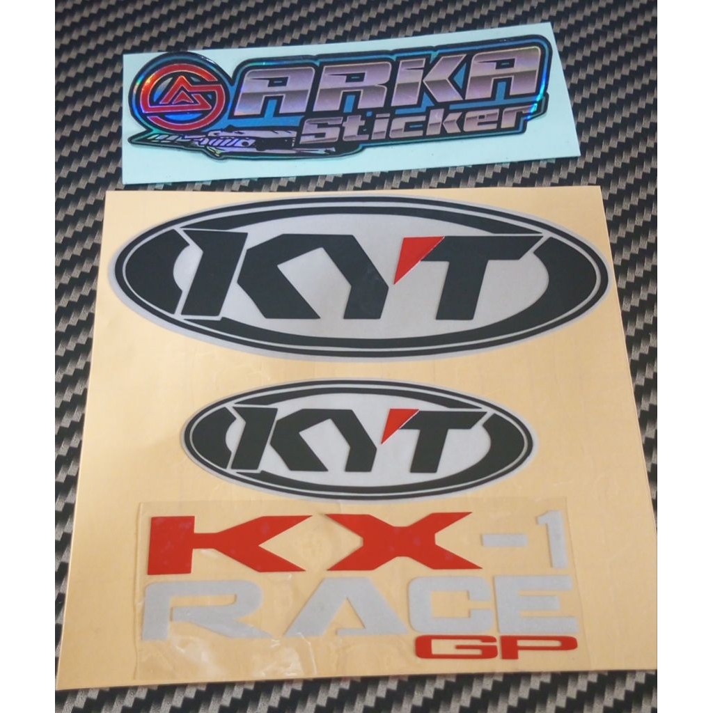 KYT KX-1 RACE GP สติ๊กเกอร์หมวกกันน็อค ONE SET KYT KX-1 RACE GP OVAL สติ๊กเกอร์หมวกกันน็อค