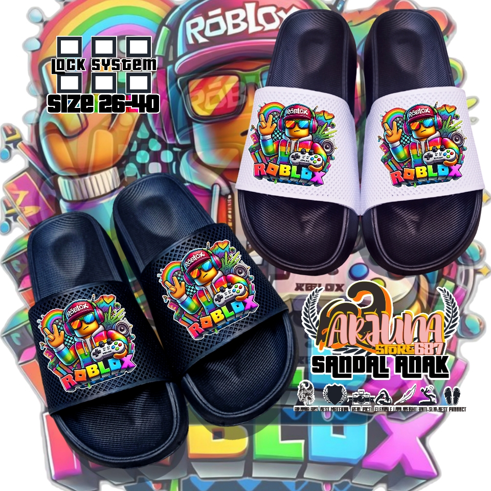 ARJUNA 687 - รองเท้าแตะ Roblox ผลิตจากยางที่เบาและยืดหยุ่น ขนาด 26 - 43