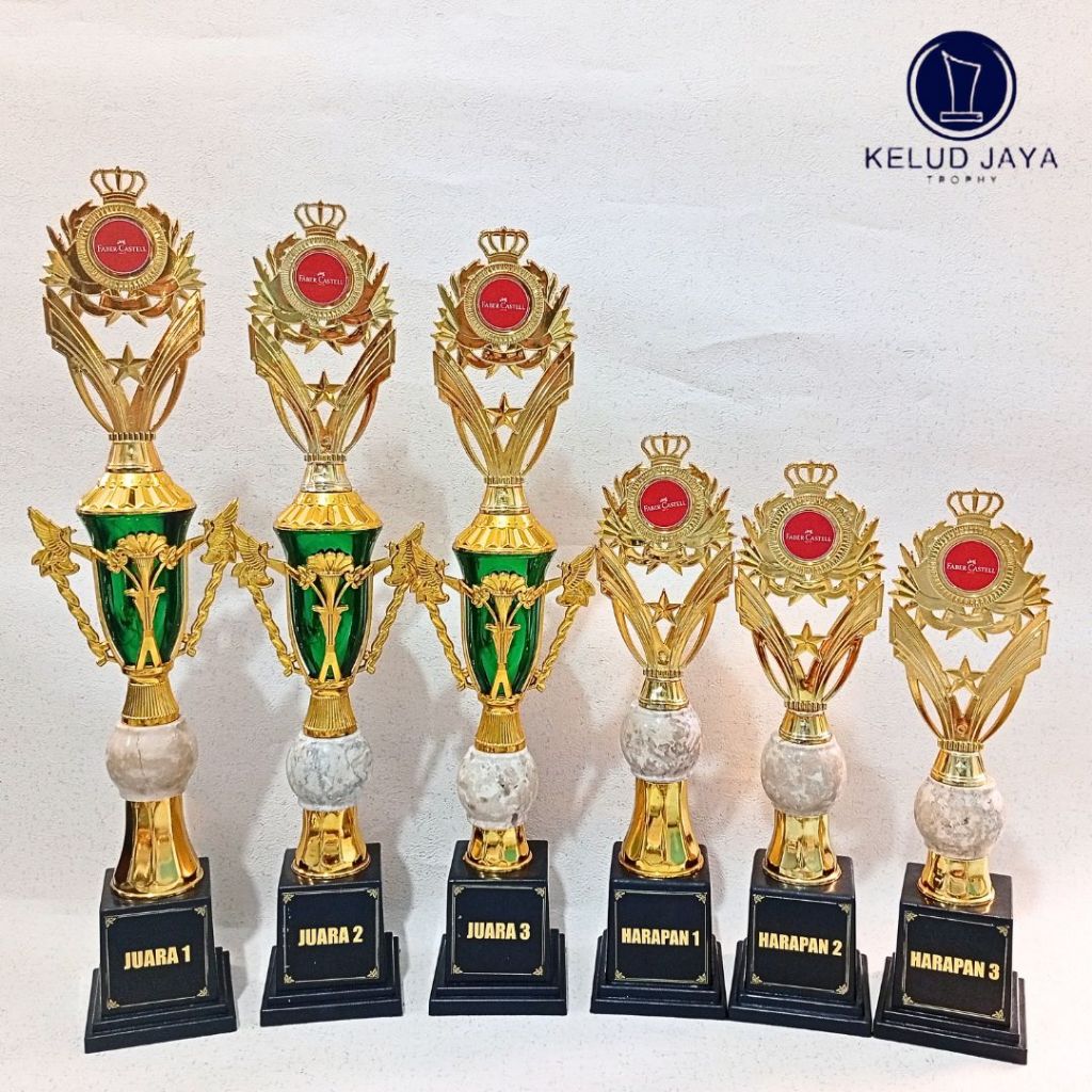 CHAMPION CUP SET OF SIX CUPS NEW MARBLE BALL COMBINATION | ชุด TROPHY 6 ตัว