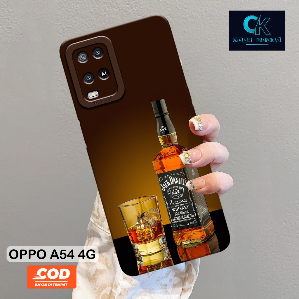 HP เคส OPPO A54 4G ล่าสุด - เคสแฟชั่น DRINK - เคสยาง - เคสโทรศัพท์ OPPO A54 4G ล่าสุด - เคส OPPO A54