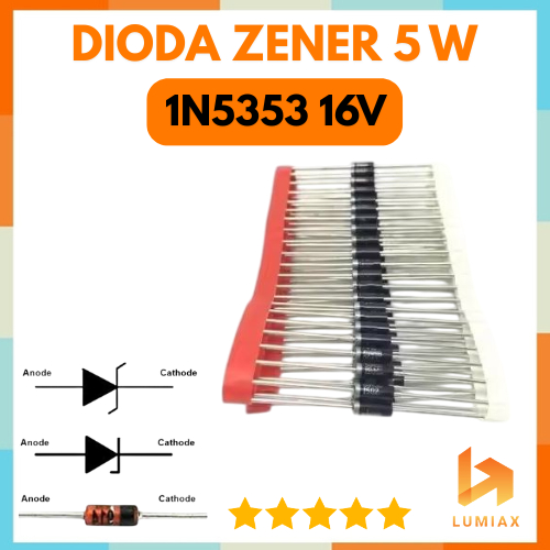 1N5353B 1N5353 B Zener 16v ไดโอด 5 วัตต์ 1n5353 16V