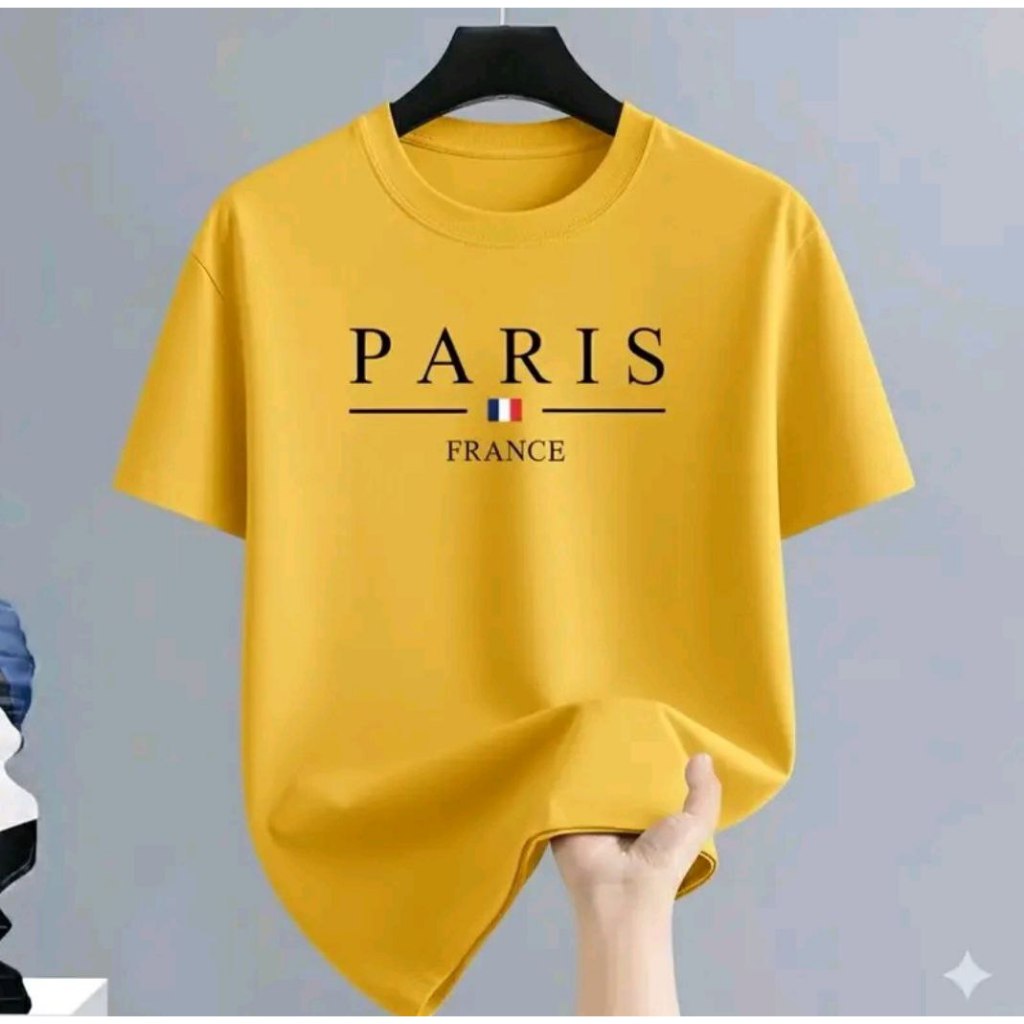 เสื้อยืดขนาดใหญ่เสื้อยืดปารีสเสื้อยืดผู้ชายและผู้หญิงขนาดใหญ่ 7XL 6XL 5XL 4XL 3XL 2XL XL LM เสื้อยืด