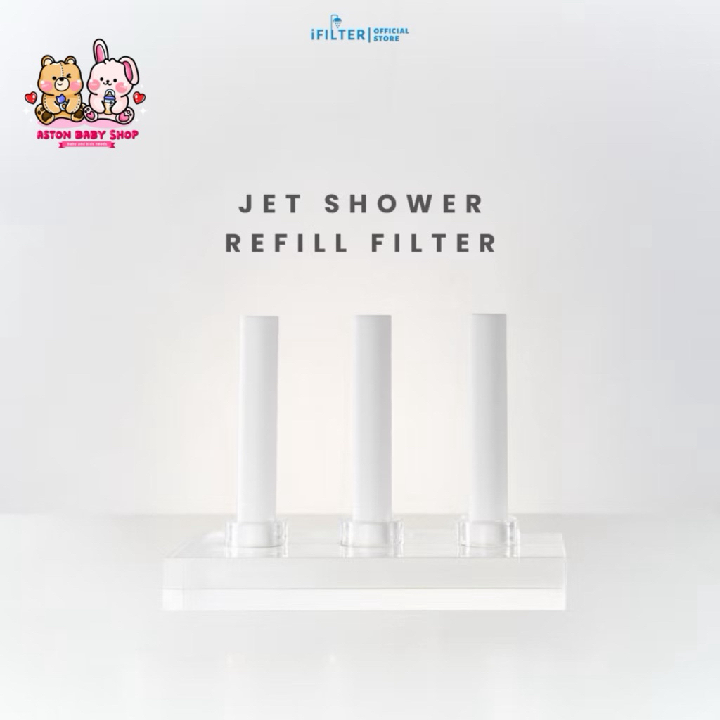IFilter Jet Shower REFILL Filter บรรจุ 3 ชิ้น - เครื่องกรองน้ํา Bidet Filter เครื่องกรองน้ํา