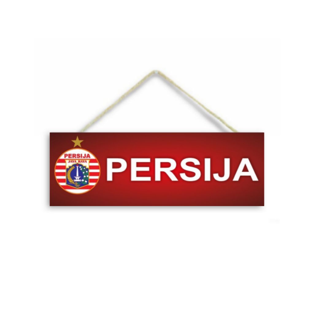 SS39 Persija Football Club Home Room Wall Decorative 10x30cm