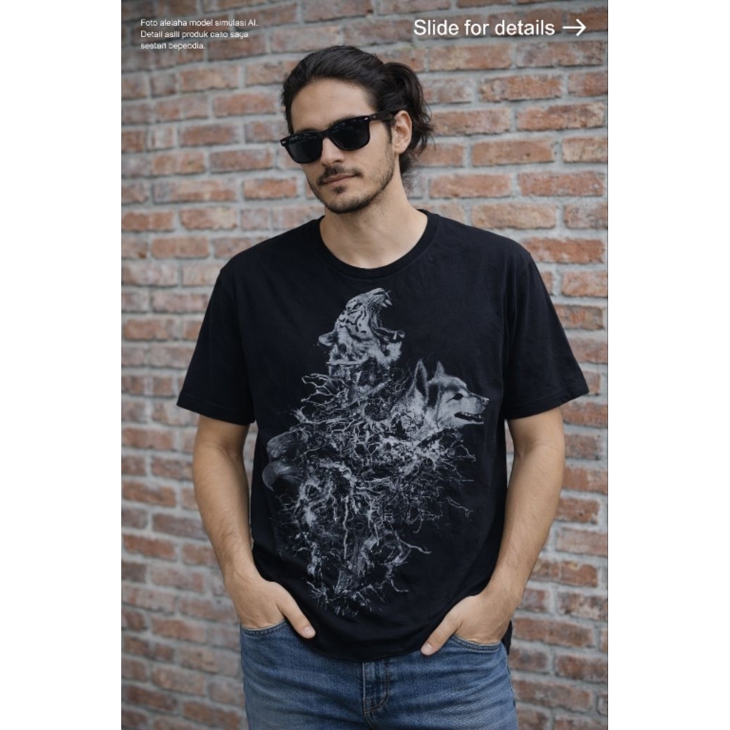 Official merch Tour Band Rock JPN VITSLIP 0R1 เสื้อยืด Size L (P72 x L55)