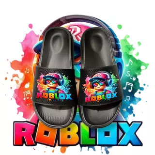 ROBLOX Ghost Premium Character Boys Slop Sandals อินเทรนด์ สวมใส่สบาย ไซส์ 26-40