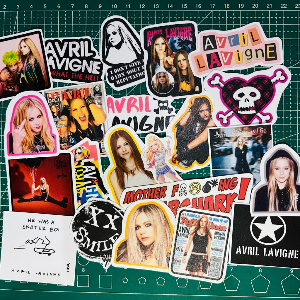 [20 ชิ้น] สติ๊กเกอร์ AVRIL LAVIGNE คอนเทนติส 20 สติ๊กเกอร์