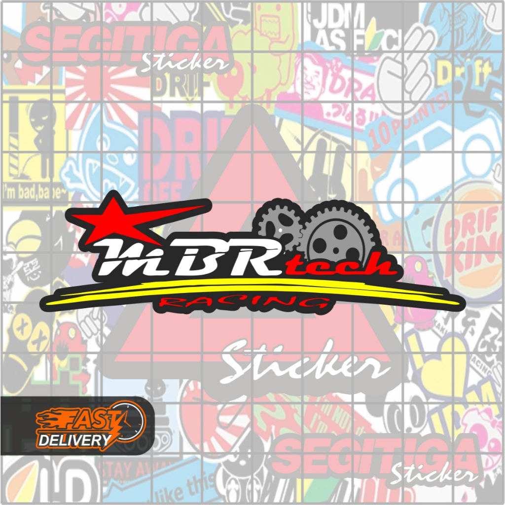สติ๊กเกอร์ MBR Tech Racing ขนาด 8.5 x 2.5 ซม