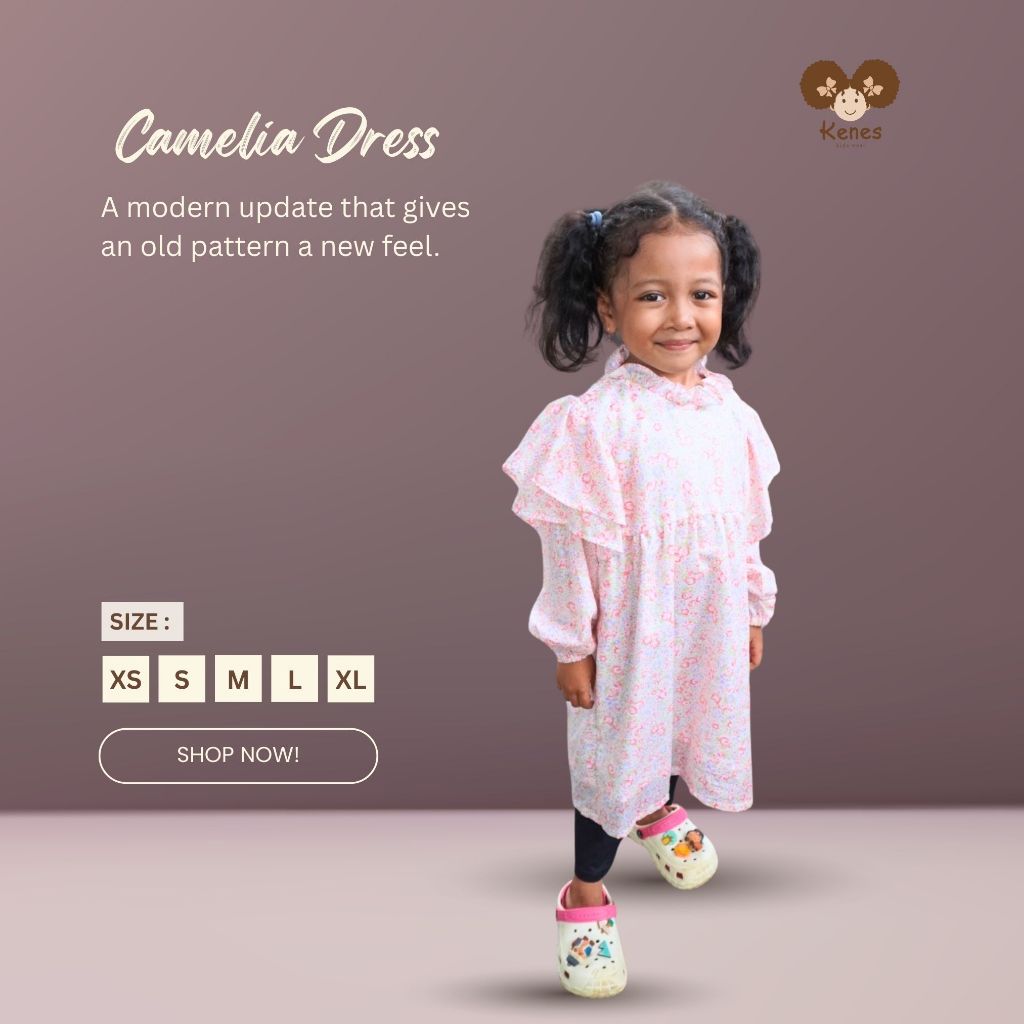 KATUN Camelia Dress by Kenes Kidswear