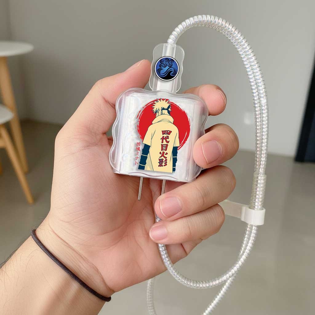 Naruto All Clan One-Sided Wave Cable Protector charger Case สําหรับ iPhone 18/20W & Android