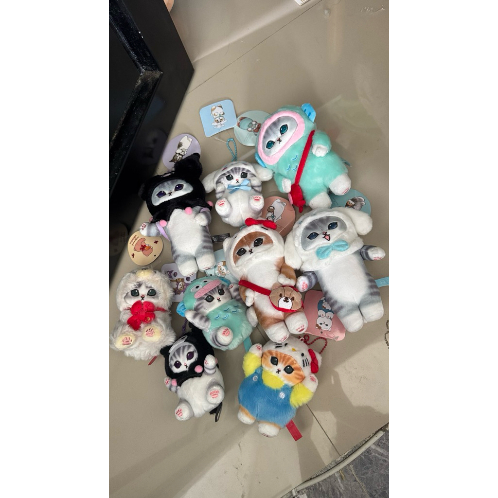 ซีลใหม่ของแท้ mofusand x พวงกุญแจ sanrio / mofusand x sanrio พวงกุญแจ