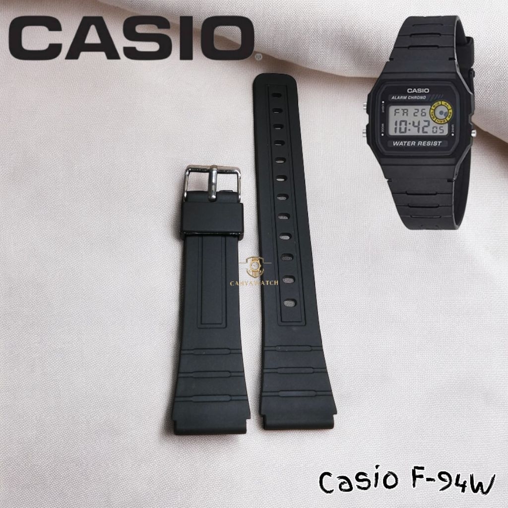 สายนาฬิกา Casio F-94W สายนาฬิกายาง Casio F94W
