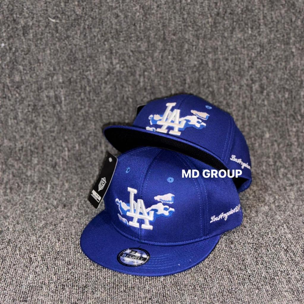หมวก LA Snapback - หมวก Snapback ฮิปฮอปปักลายสีน้ําเงินสําหรับทั้งชายและหญิง 2026 LA