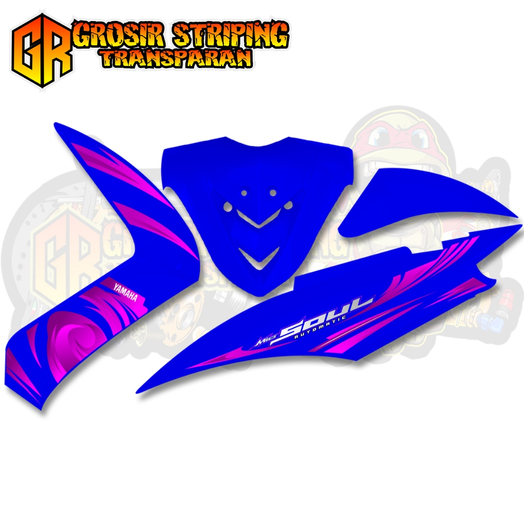 โปร่งใส Striping Mio Soul คาร์บูเรเตอร์ Polet Lis Simple Elegant วัสดุพรีเมี่ยมใสใส - รูปที่ 7