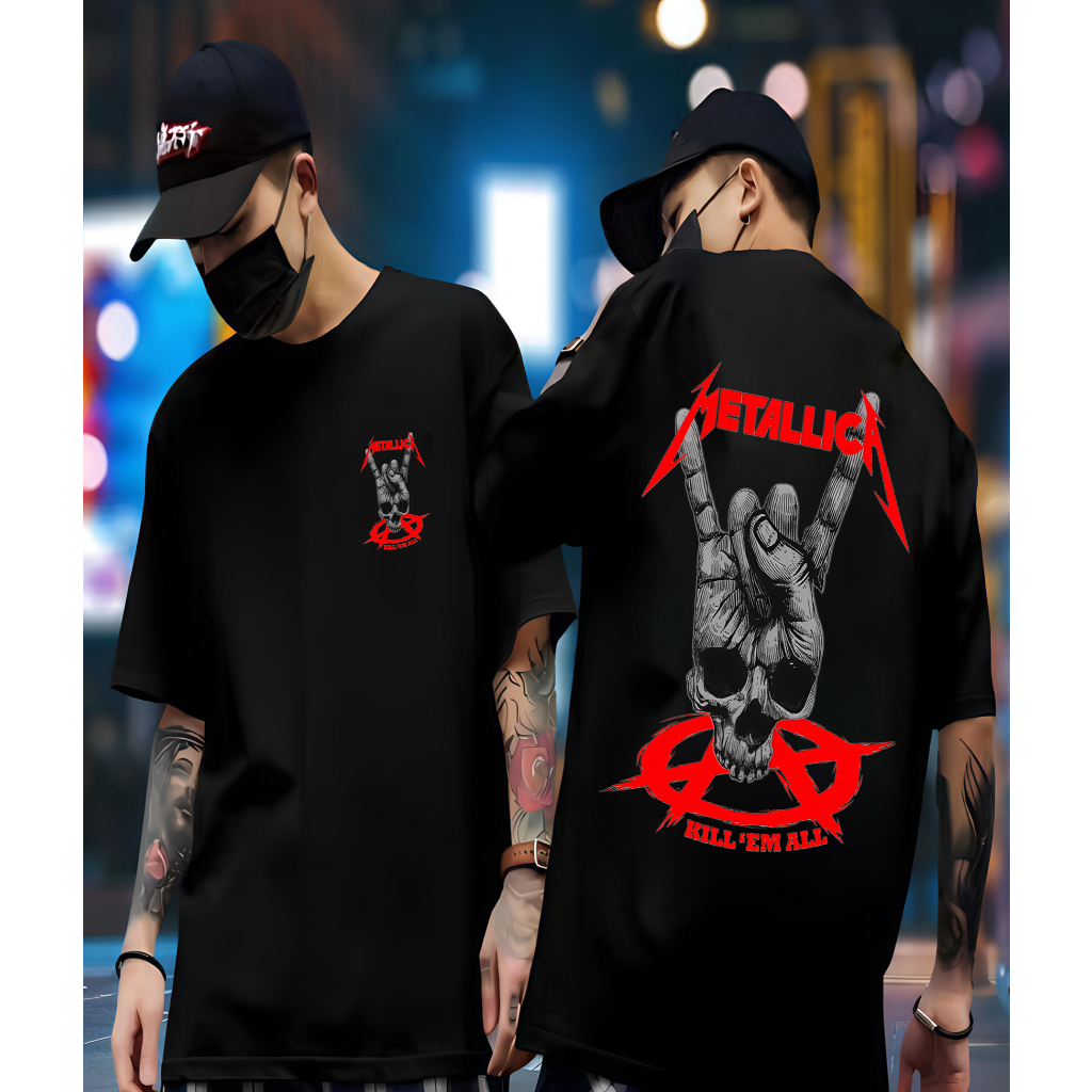 เสื้อยืด SJ_FASHION91 METALICA DISTRO เสื้อยืด/ผู้ชายและผู้หญิง/PREMIUM QUALITY เสื้อยืด/SINGLE เสื้