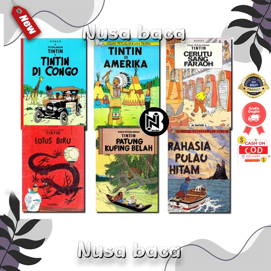 The Adventure Story of Tintin 24 Series - อินโดนีเซีย - Nusa Baca