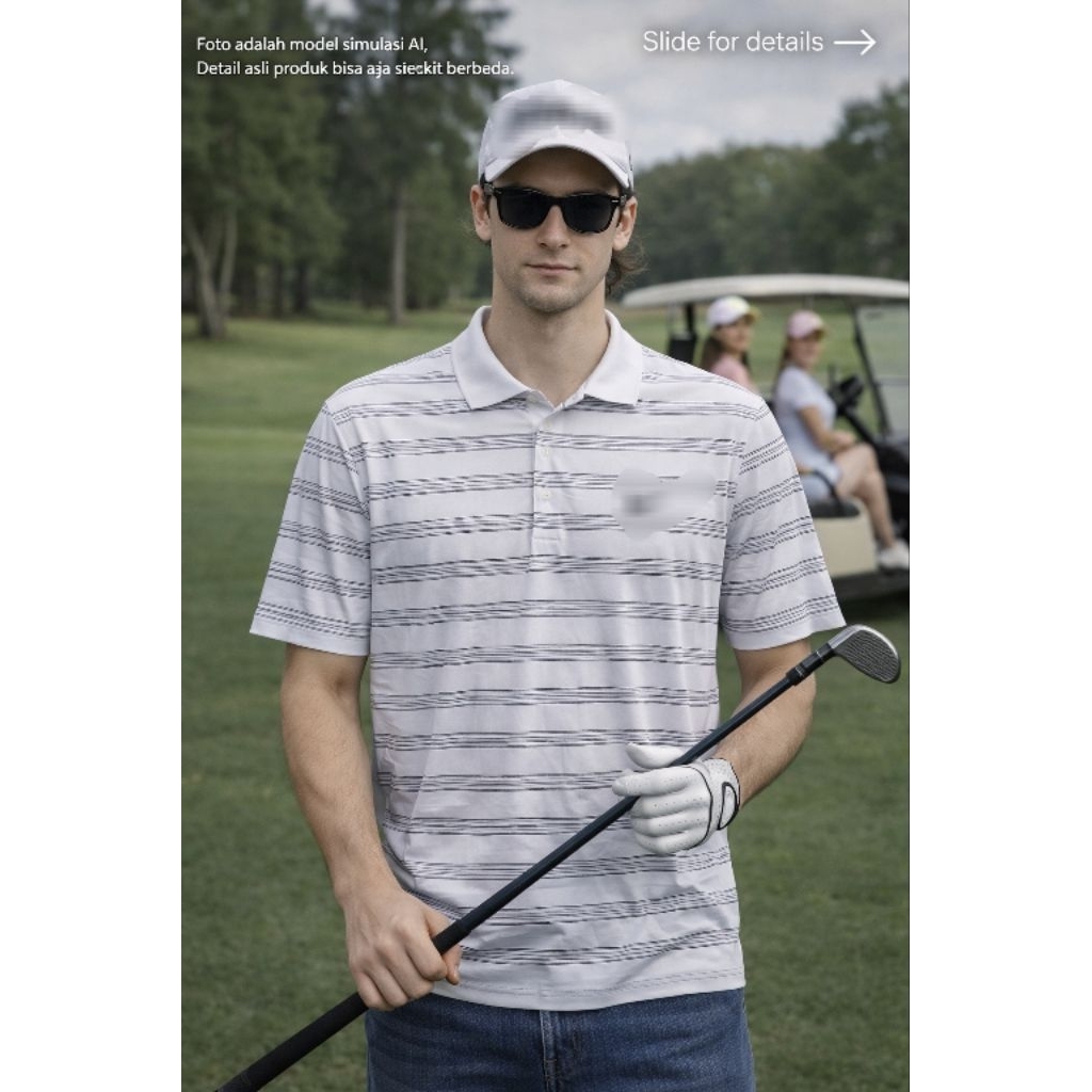 เสื้อโปโล jersey drifit N*KE กอล์ฟ 0R1 ไซส์พอดี L (P72 x L53)