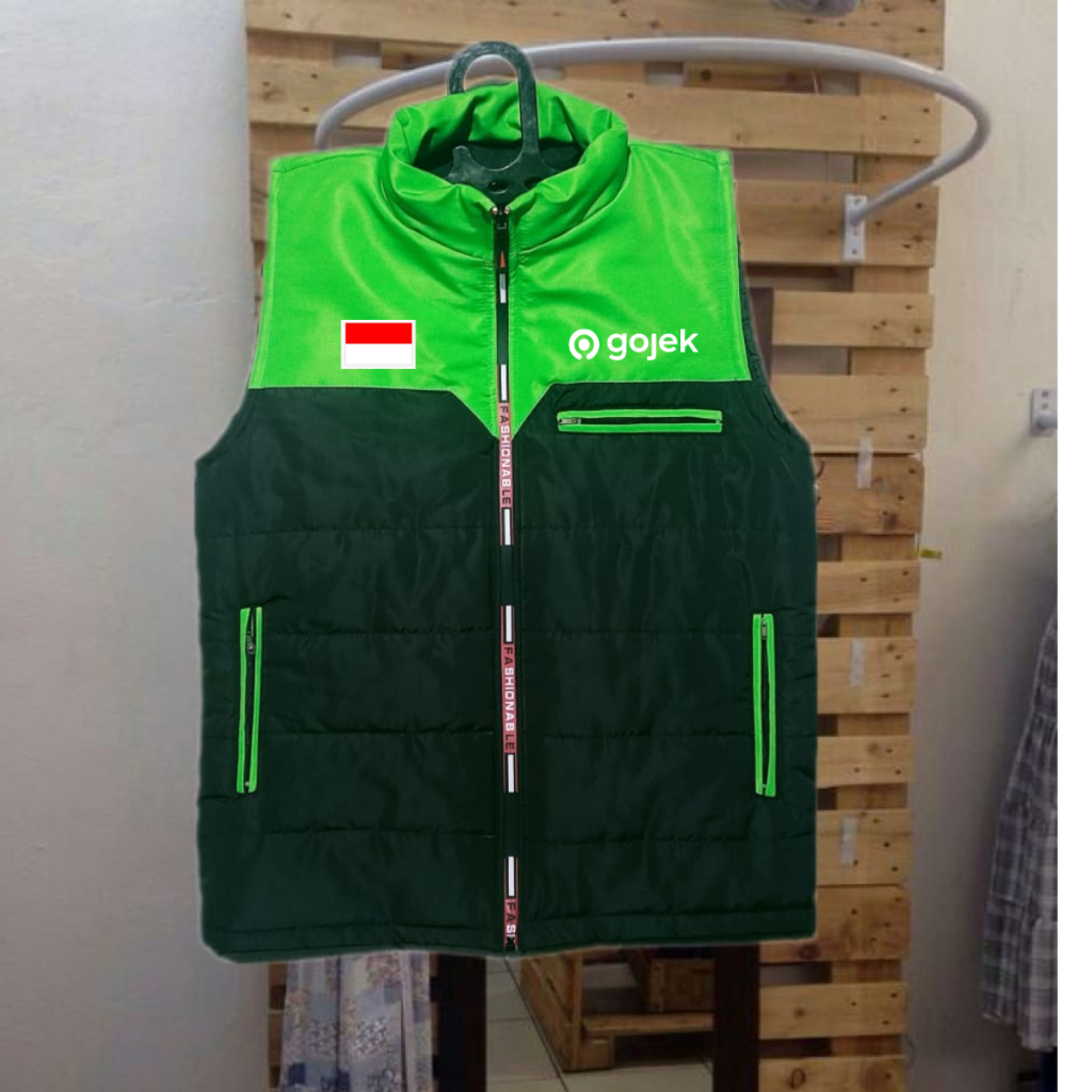 เสื้อกั๊ก GOJEK ล่าสุด เสื้อกั๊ก Gojek แบบหนา เสื้อกั๊ก Gojek สําหรับผู้ชาย