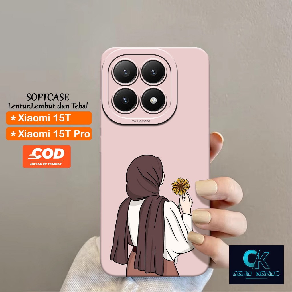 เคส Xiaomi 15T / Xiaomi 15T Pro - เคส HIJAB - เคส Softcase Candy Full Color 3D Silicone TPU
