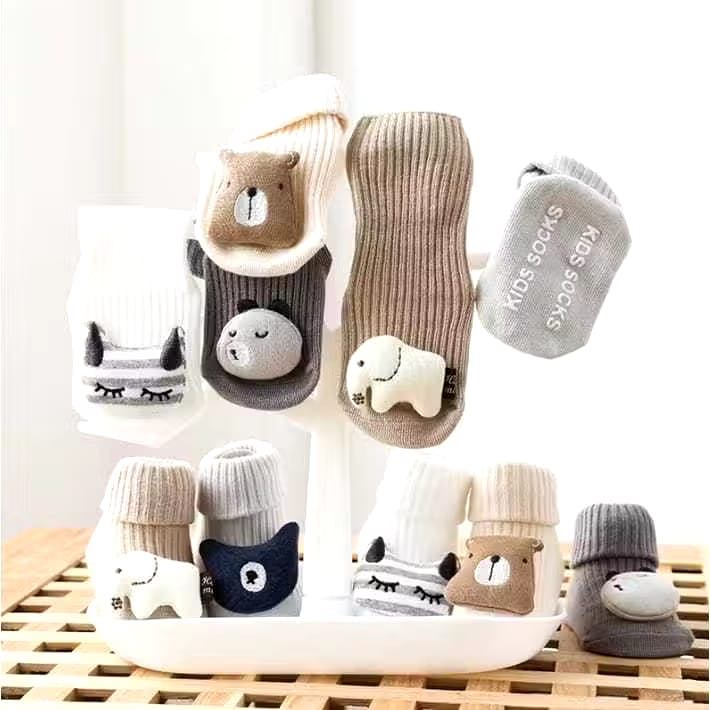 NIA Animal Pattern Baby Socks - ถุงเท้าพิมพ์ลายตุ๊กตาน่ารัก