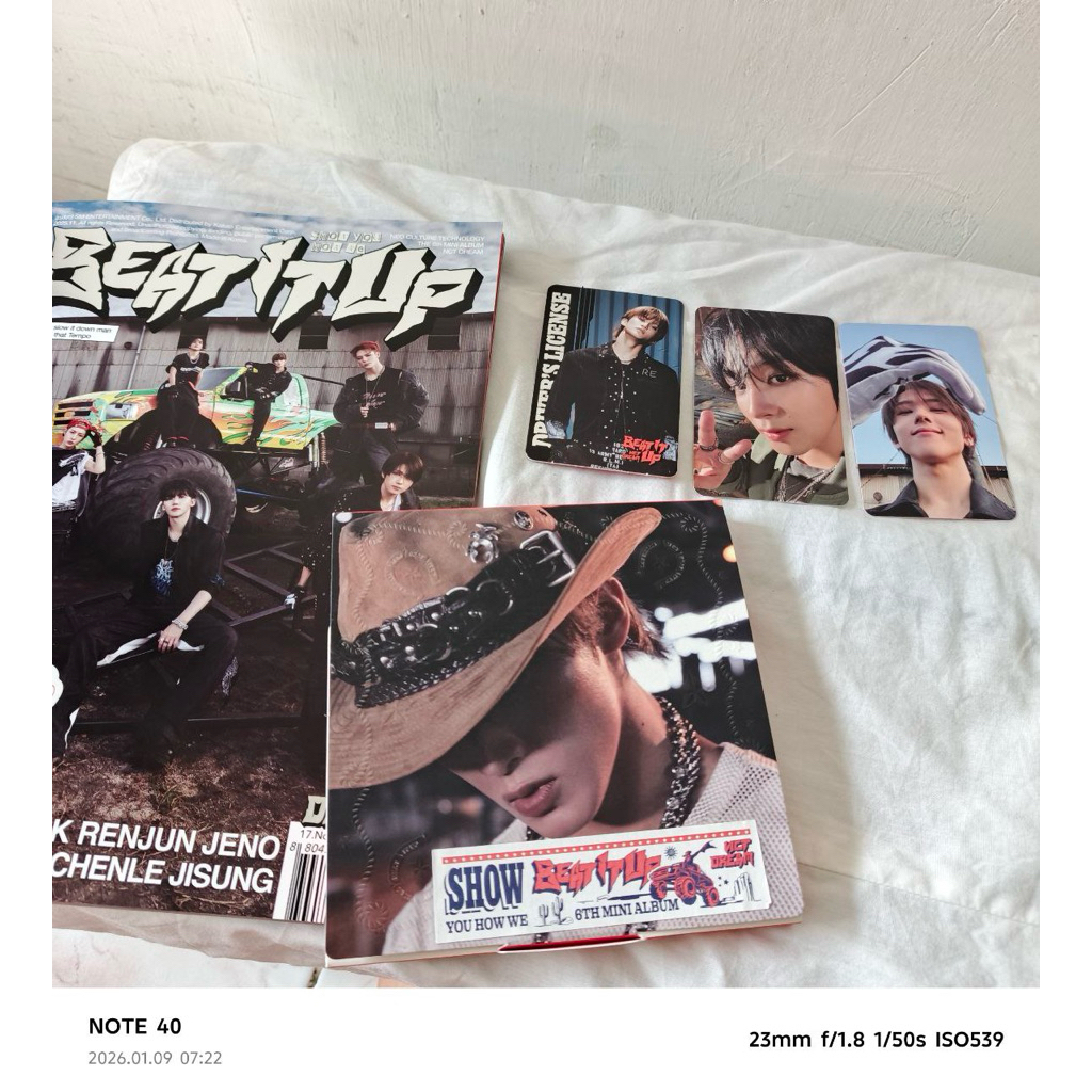 อัลบั้ม pb beat it up unpeng pc haechan mark jisung + digpack mark