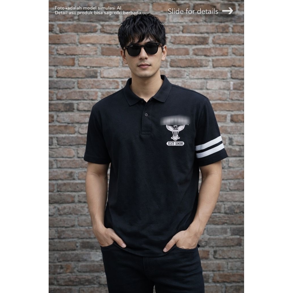 (New one) เสื้อโปโล C**VERSE 0R1 ไซส์ L oversize (P71 x L59)