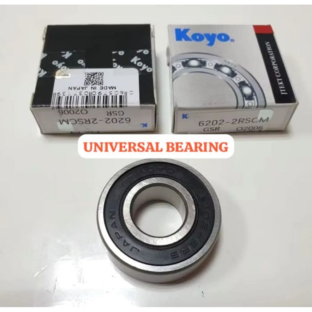 BEARING 6202 2RS KOYO 62022RSKY ยางหมวก