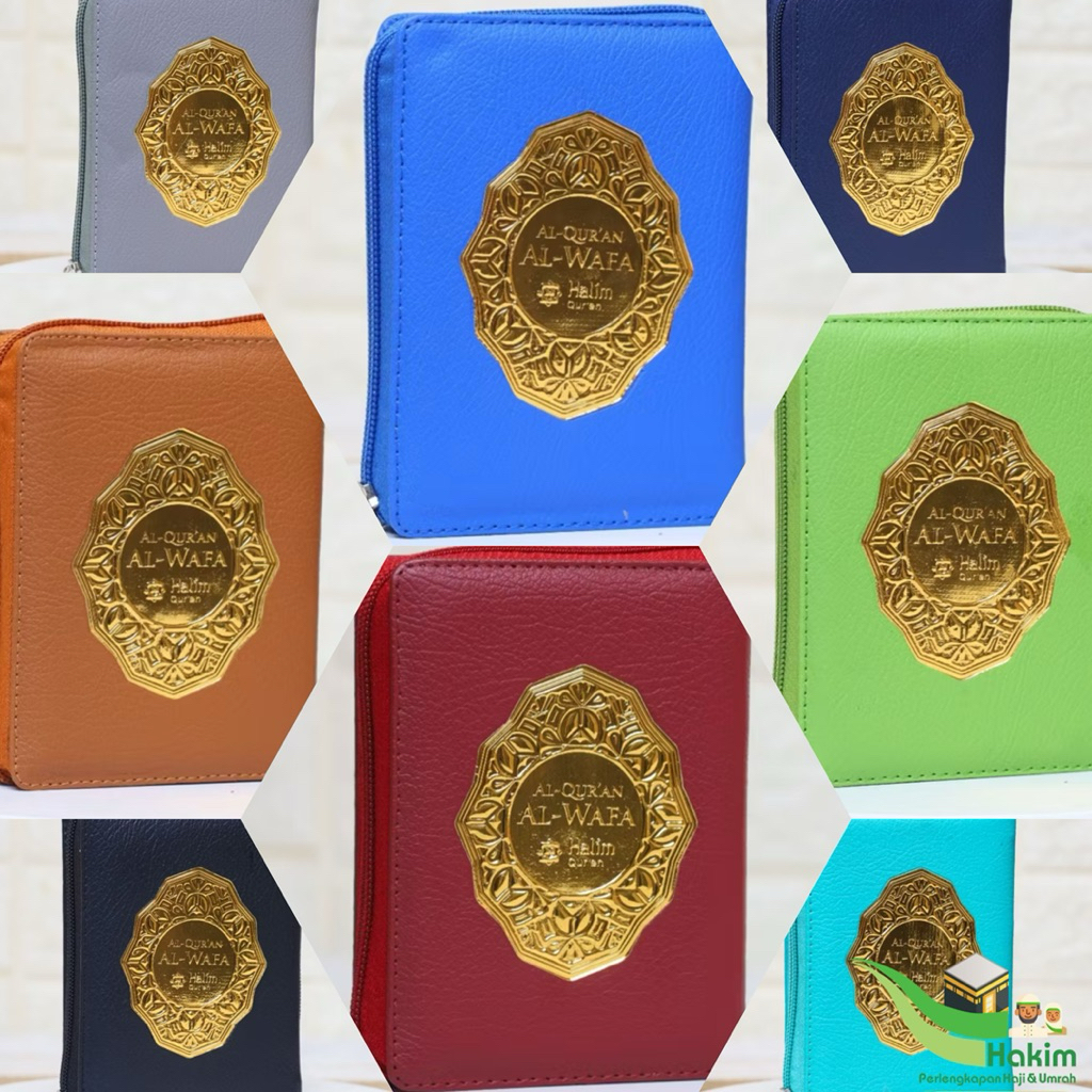 [WHOLESALE] Halim Quran - Mushaf Al Quran AL-WAFA Rubu B7 Zipper Small Quran Zipper Non-Translated