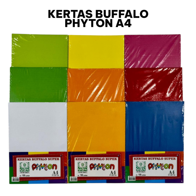 (1 แพ็คเบรก = 100) BUFFALO A4 PAPER / A4 PHYTION COVER PAPER 160gsm