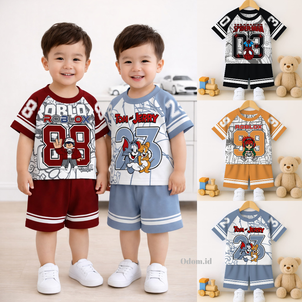 ODOM BOYS CLOTHES SET/BOYS CLOTHES/BABY RAGLAN CLOTHES 02