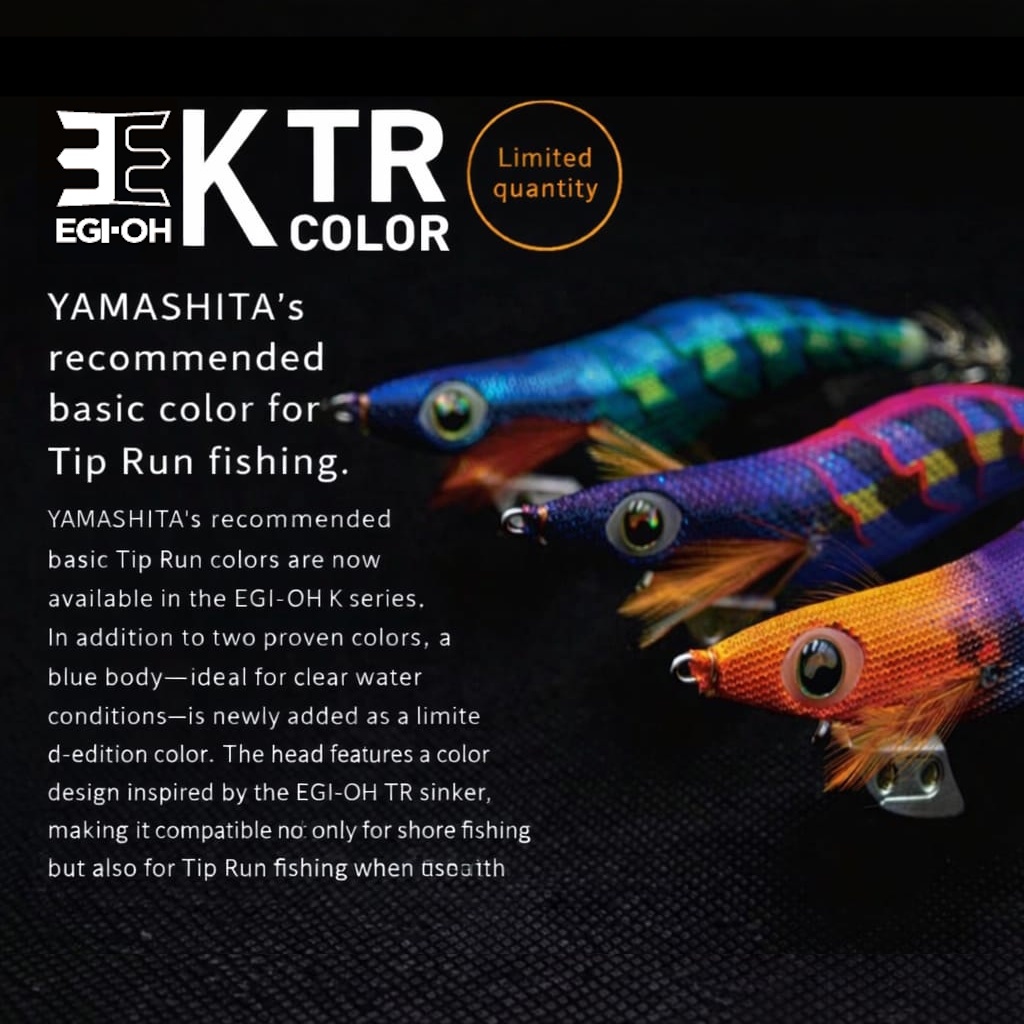 Yamashita Egi-OH K TR Color Limited 2.5 3.0 3.5 Tiprun เหยื่อ Egi ปลาหมึกปลาหมึก