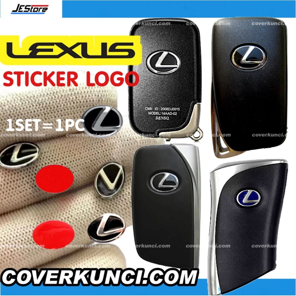 สติ๊กเกอร์โลโก้ LEXUS (HQ) LEXUS KEY REMOTE RX270 RX350 ES300 LM350h NX200 ES300 RX300 LEXUS CASING 